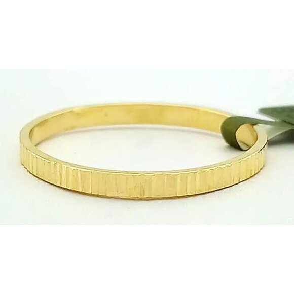 Diamond Cut Solid Band Ring 10k Yellow Gold
